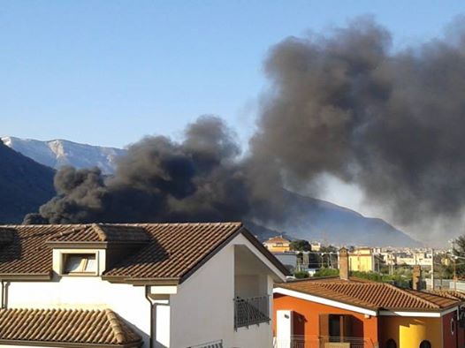 incendio ad Angri