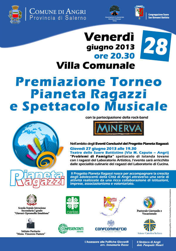 Eventi Conclusivi del Progetto Pianeta Ragazzi 2013