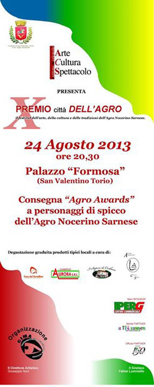 PREMIO CITTA’ DELL’AGRO 2013