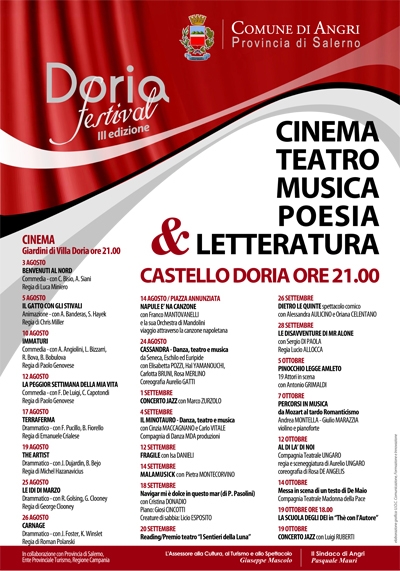 Al via la III edizione del “Doria Festival”.