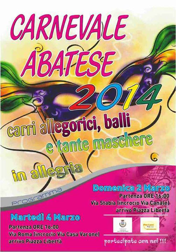 Domenica 2 Marzo e Martedì 4 Marzo Tutti invitati a Sant'Antonio Abate