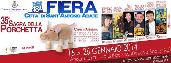  Fiera Città di Sant'Antonio Abate - Sagra della Porchetta 2014