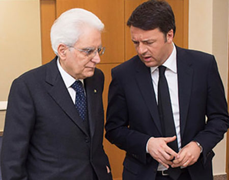 Mattarella e Renzi