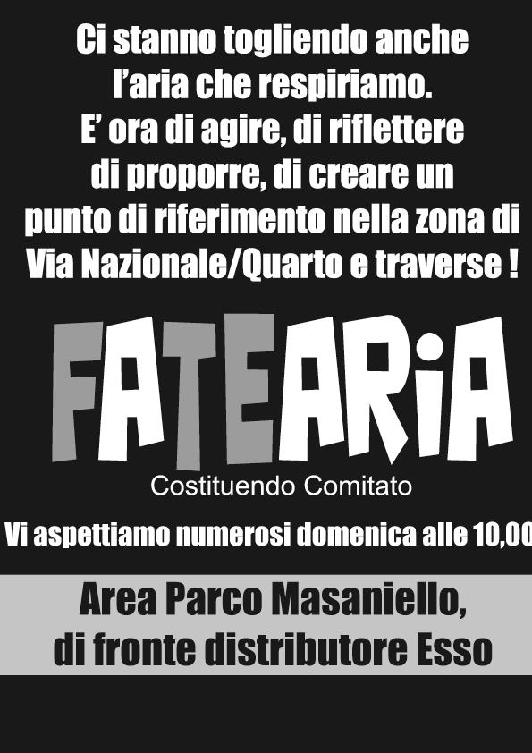 Domenica alle ore 10,00 nei pressi dell'area del PARCO MASANEILLO discutiamo dei Miasmi e le eventuali azioni da portare avanti...